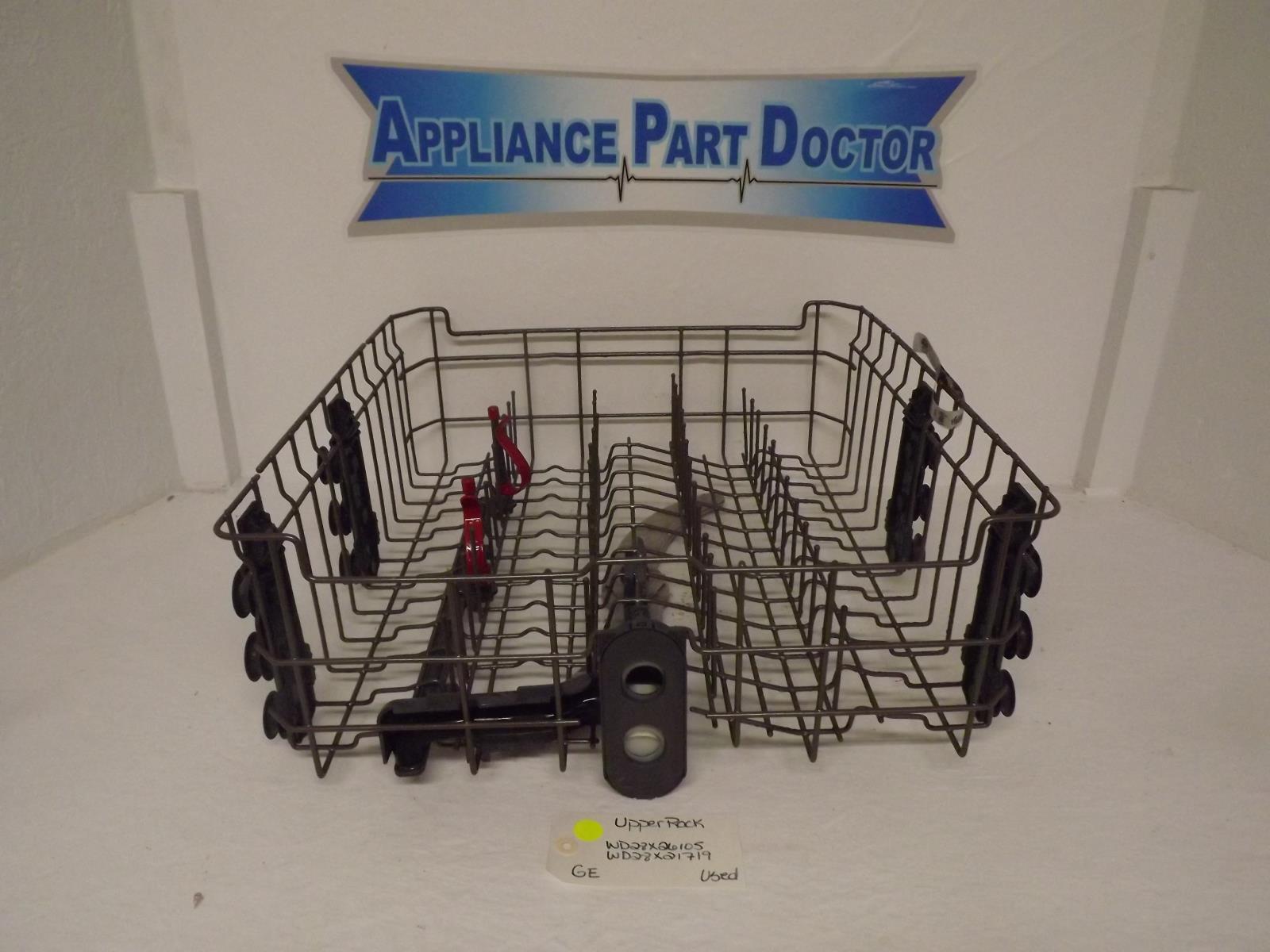 GE Dishwasher WD28X26105 WD28X21719 Upper Rack Used GE Dishwasher WD28X26105 WD28X21719 Upper Rack Used
